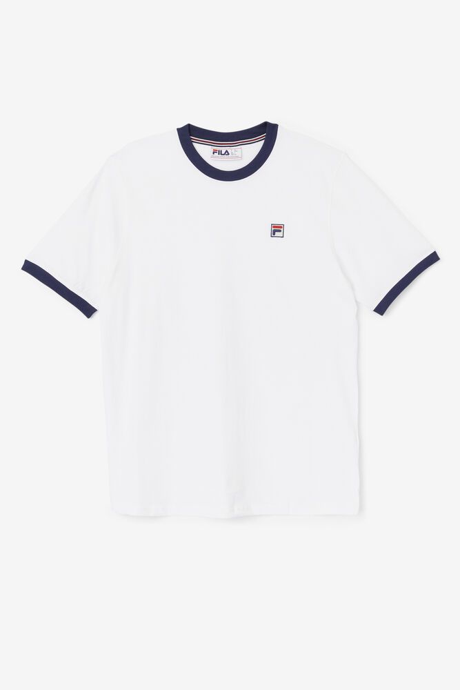 Fila Marconi Ringer T-Shirt White - Mens - 85941KARF